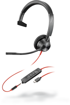 Plantronics/Poly Blackwire 3305 Series Corded USB Headset -Cheap Headphones Store blackwire 3315 usb c 1