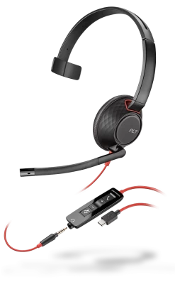 Plantronics/Poly Blackwire 5200 Series Corded USB Headset -Cheap Headphones Store blackwire 5210 usb c 2