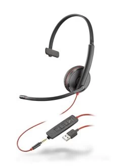 Plantronics/Poly Blackwire 3205 Series Corded USB Headset -Cheap Headphones Store blackwire 3215 usb a screen rgb 07jul17