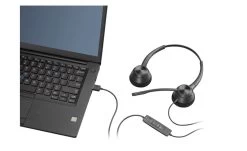 Plantronics/POLY EncorePro EP320 USB-A Corded Headset -Cheap Headphones Store computer 1