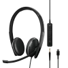 EPOS ADAPT 165T USB-C II Corded Headset -Cheap Headphones Store epos adapt 165t usb c ii corded headset 3d side view