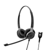 EPOS|Sennheiser IMPACT SC 662 Corded Headset For Mobiles And Some Panasonic Phones -Cheap Headphones Store epos sennheiser impact sc 662 corded headset for mobiles and some panasonic phones front side view with easy disconnect