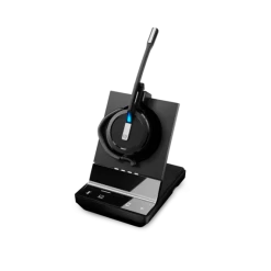 EPOS|Sennheiser IMPACT SDW 5013 3-in-1 Wireless Headset - USB -Cheap Headphones Store epos sennheiser impact sdw 5013 3 in 1 wireless headset usb side view earhook with base