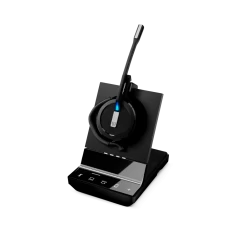 EPOS|Sennheiser IMPACT SDW 5015 3-in-1 Wireless Headset 24 EPOS|Sennheiser IMPACT SDW 5015 3-in-1 Wireless Headset -Cheap Headphones Store epos sennheiser impact sdw 5015 3 in 1 wireless headset left side view with base and headphone