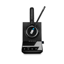Cheap Headphones Store -Cheap Headphones Store epos sennheiser impact sdw 5036 mono wireless headset front view with base