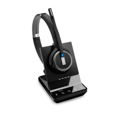 EPOS|Sennheiser IMPACT SDW 5065 Duo Wireless Headset -Cheap Headphones Store epos sennheiser impact sdw 5065 duo wireless headset right side with base