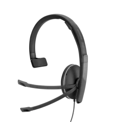 EPOS | Sennheiser SC 135 Mono USB-C And 3.5mm Corded Headset -Cheap Headphones Store epos sennheiser sc 135 mono usb c and 3.5mm corded headset 3d side view with boom arm