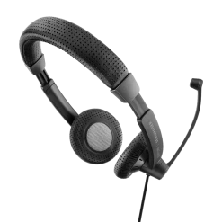 EPOS | Sennheiser SC 75 USB MS Corded Headset -Cheap Headphones Store epos sennheiser sc 75 usb ms corded headset 3d angle