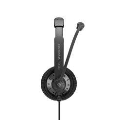 EPOS | Sennheiser SC 75 USB MS Corded Headset -Cheap Headphones Store epos sennheiser sc 75 usb ms corded headset side view