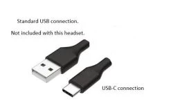 Plantronics/Poly Voyager 8200 USB-C B8200 Headset, Black -Cheap Headphones Store inkedusb vs usb c copy li 4