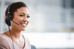 Jabra Engage 50 Duo USB-C Corded Headset 18 Jabra Engage 50 Duo USB-C Corded Headset -Cheap Headphones Store jabra engage50 female closeup1 1