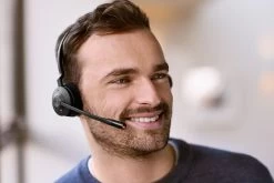 Jabra Engage 55 Wireless Headset -Cheap Headphones Store jabra engage 55 stereo lifestyle male closeup large rgb 8