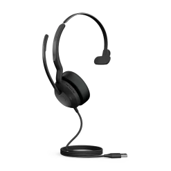 Jabra Evolve2 50 Corded USB Headset -Cheap Headphones Store jabra evolve2 50 angle 24a ms usb a transparent