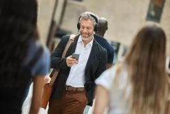 Jabra Evolve2 75 ANC Bluetooth Headset -Cheap Headphones Store jabra evolve2 75 lifestyle male street walking phone small 6