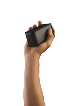 Jabra Solemate Mini Bluetooth Speaker - Black -Cheap Headphones Store jabra solemate mini black hand for white background