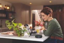 Jabra Speak2 75 W. Link 380c MS Speakerphone -Cheap Headphones Store jabra speak2 75 lifestyle kitchen island call large cmyk