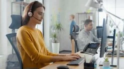 Yealink WH62 Wireless Headset 39 Yealink WH62 Wireless Headset -Cheap Headphones Store lifestyle image 1 4