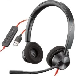 Plantronics/Poly Blackwire 3300 Series Corded USB Headset -Cheap Headphones Store plb3320usba